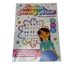 Kids Fashion Jewelry Artist Sticker Activity Book DIY Stickers Ages 6+